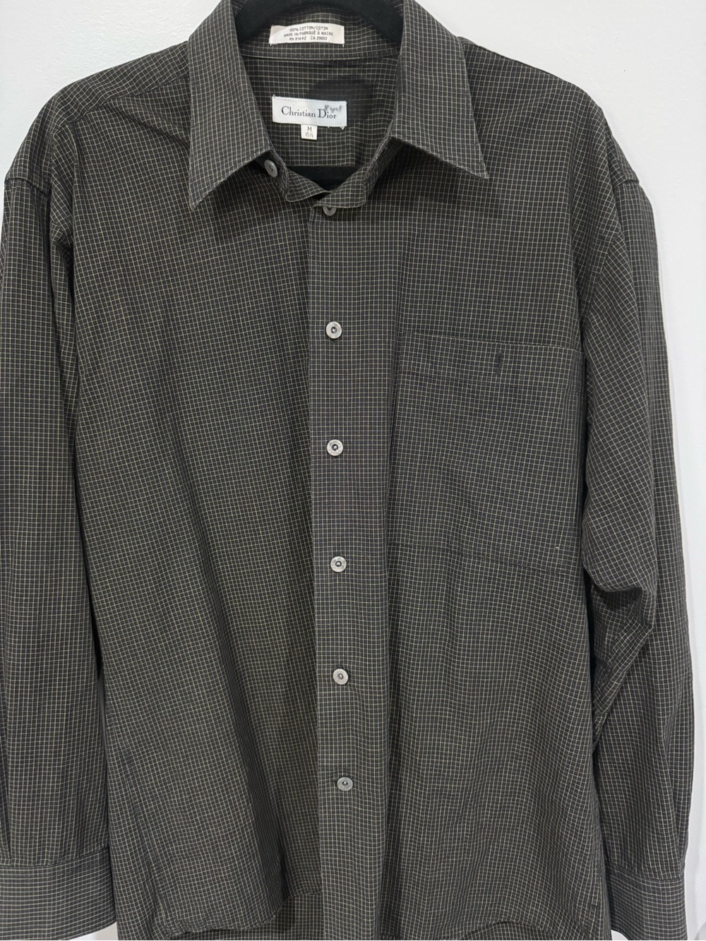 Vintage Dior Long Sleeve Button-Up Shirt